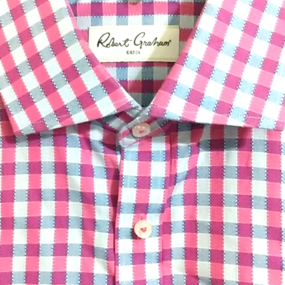 ROBERT GRAHAM GINGHAM BUTTON DOWN SHIRT - Picture 3 of 10